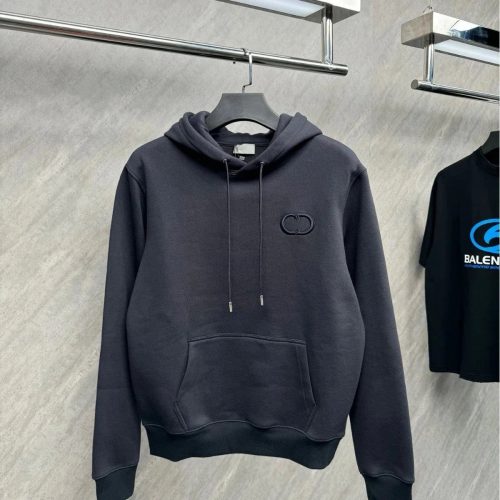Dior CD Icon Minimalist Hoodie Black