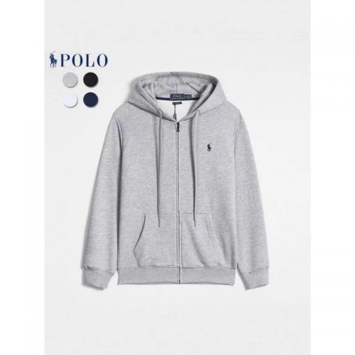 Polo Ralph Lauren Zip-Up Casual Hoodie Gray