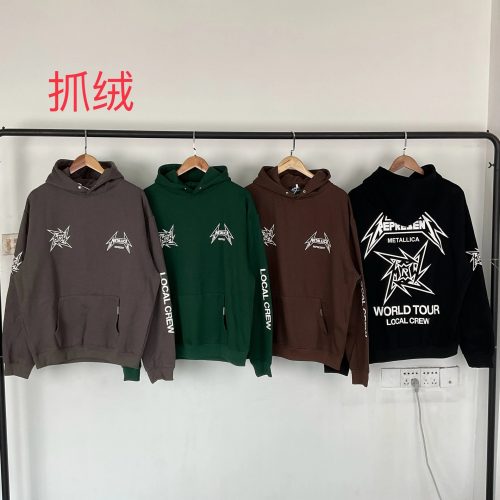 Represent Metallica World Tour Graphic Streetwear Hoodie Multicolor