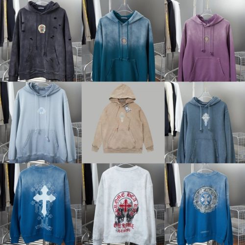 Chrome Hearts Graphic Print Vintage Hoodie Multicolor