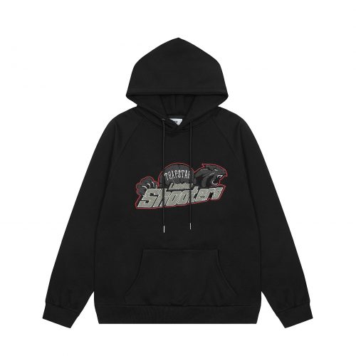 Trapstar Shooters Graphic Streetwear Hoodie Black