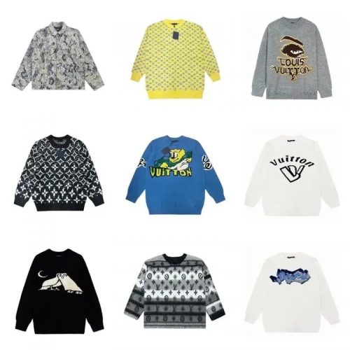 Louis Vuitton LV Monogram Knitwear Graphic Sweaters Multicolor