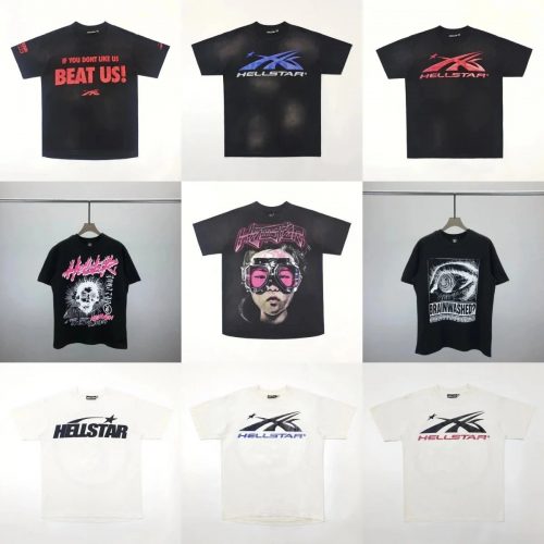 Hellstar Graphic Print Streetwear T-Shirt Multicolor