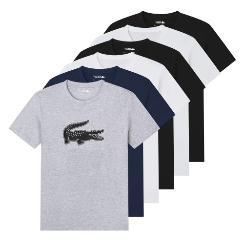 Lacoste Graphic Print Cotton T-Shirt Set Multicolor