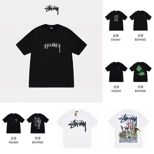 Stussy Graphic Print Streetwear T-Shirt Multicolor