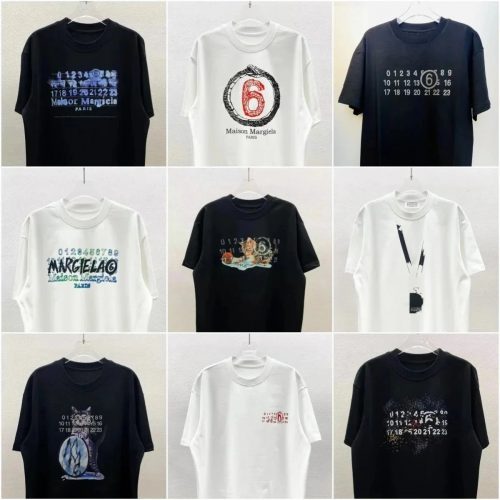 Maison Margiela MM6 Graphic Print Oversized Tee Multicolor