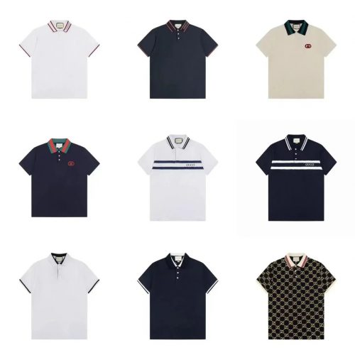 Gucci Polo Shirt Classic Cotton Casual T-Shirt Multicolor