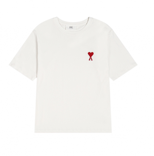 Ami Paris Ami Ami de Coeur Cotton T-Shirt White