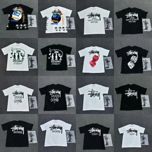 Stussy Graphic Print Streetwear T-Shirt Multicolor