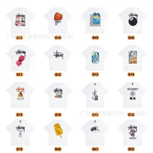 Stussy Graphic Print Cotton T-Shirt White