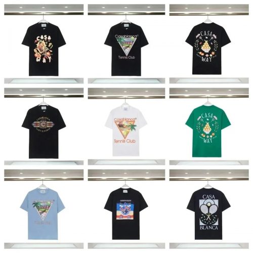 Casablanca Graphic Print Cotton T-Shirt Multicolor