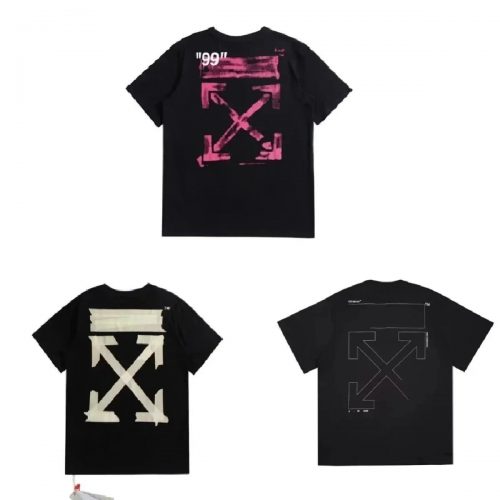 Off-White Arrows Graphic Streetwear T-Shirt Black