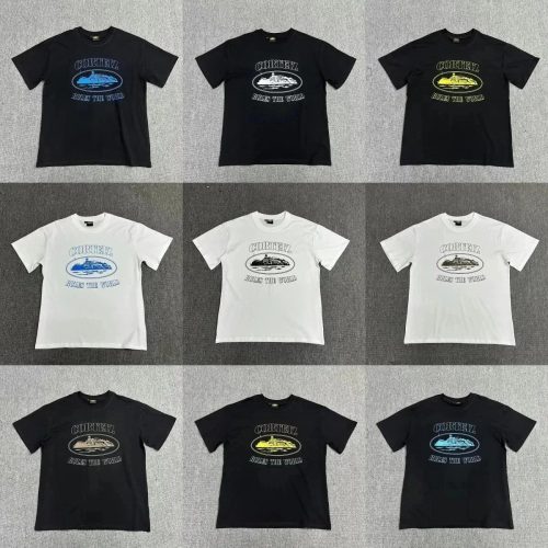 Corteiz Rules The World Graphic Streetwear T-Shirt Multicolor