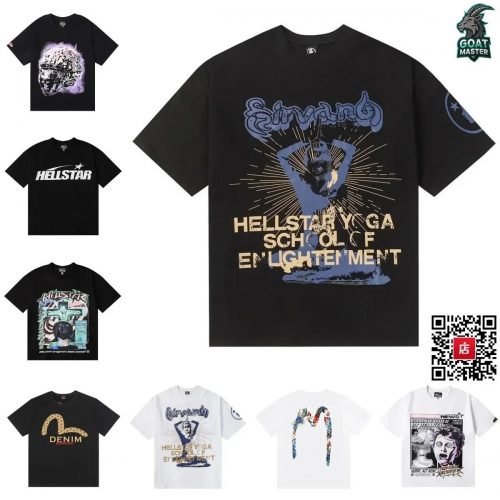 Hellstar Yoga School of Enlightenment Graphic Streetwear T-Shirt Black