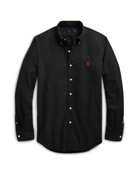 Ralph Lauren RL Oxford Classic Cotton Button-Down Shirt Black