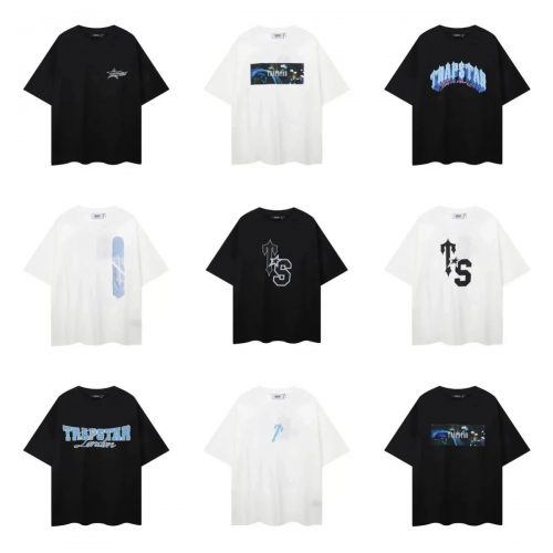 Trapstar Graphic Print Oversized Tee Black and White