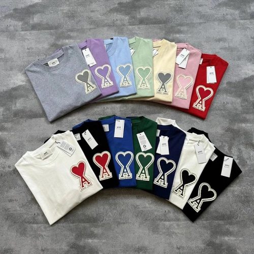Ami Paris Ami Ami de Coeur Graphic Tee T-Shirt Multicolor