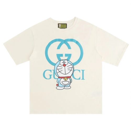 Gucci Doraemon Graphic Cotton T-Shirt White