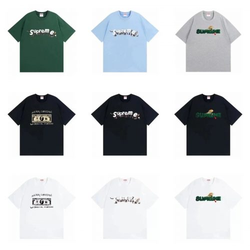 Supreme Graphic Print Streetwear T-Shirt Multicolor