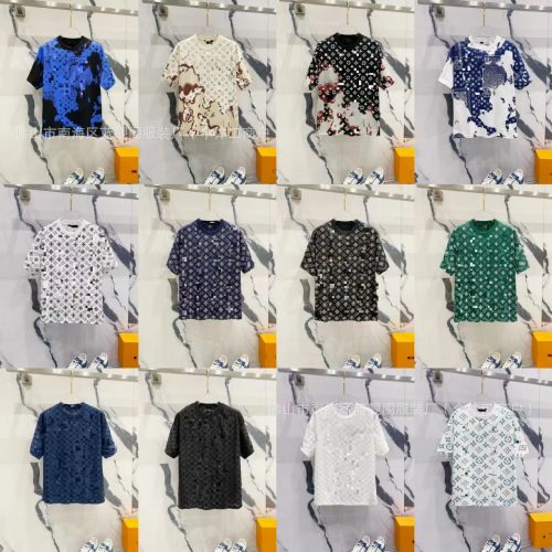 Louis Vuitton LV Monogram Pattern Graphic Tee T-Shirt Multicolor