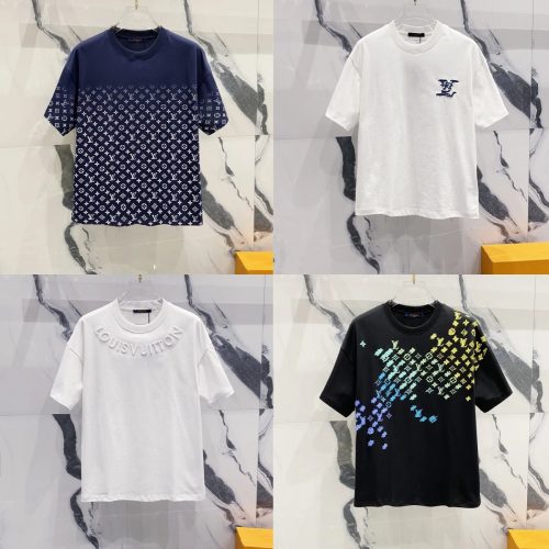 Louis Vuitton LV Monogram Graphic Print Cotton T-Shirt Multicolor