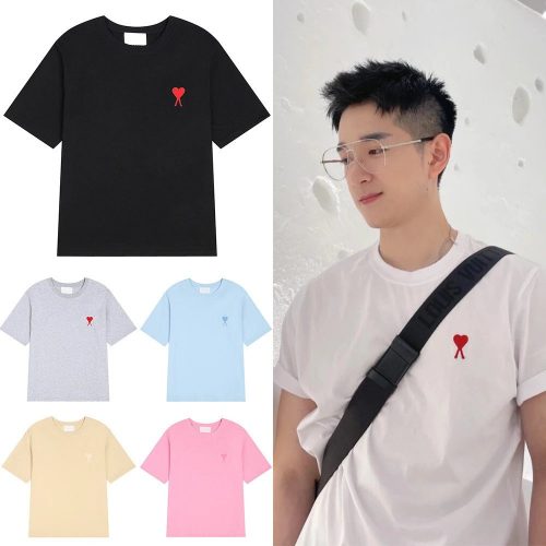 Ami Paris Ami Ami de Coeur Cotton T-Shirt Black