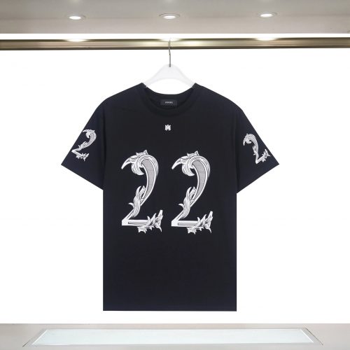 AMIRI 22 Graphic Cotton T-Shirt Black