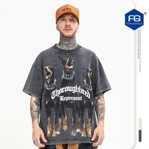 Represent Thoroughbred Graphic Tee Oversized T-Shirt Black