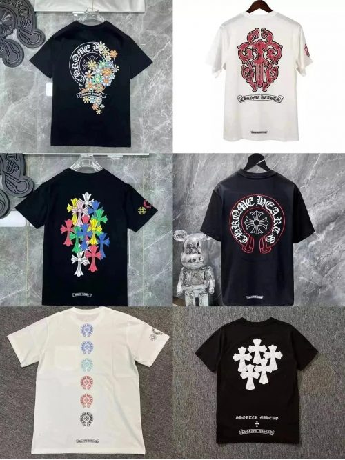 Chrome Hearts Graphic Print Cotton T-Shirt Multicolor