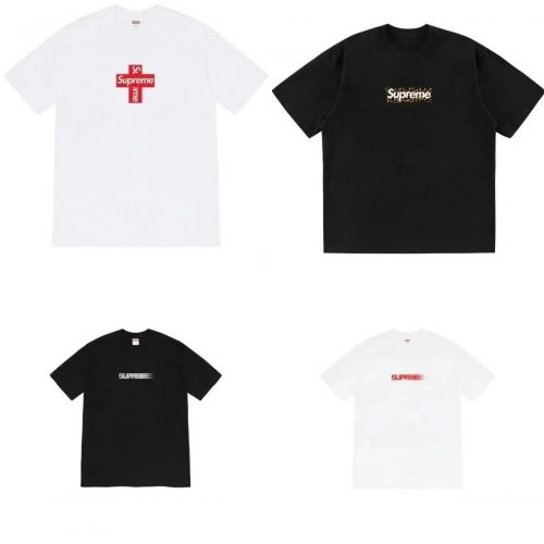 Supreme Graphic T-Shirt Collection Streetwear Cotton T-Shirt Multicolor