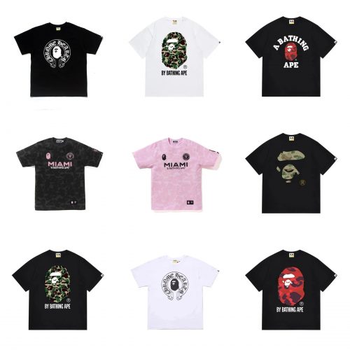 A Bathing Ape BAPE Graphic Print Streetwear T-Shirt Multicolor