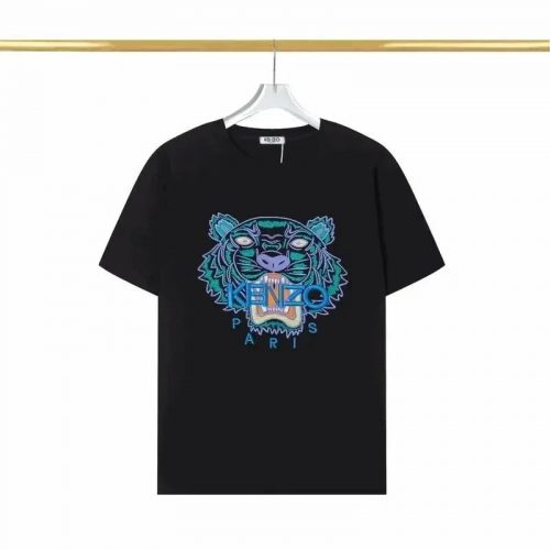 Kenzo Tiger Paris Graphic Cotton T-Shirt Black