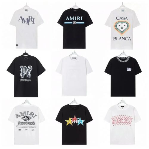 Amiri Graphic Print Cotton T-Shirt Multicolor