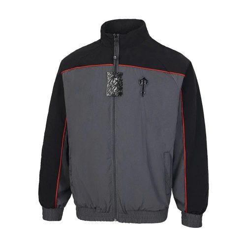 Trapstar Irongate Track Jacket Streetwear Windbreaker Gray and Black