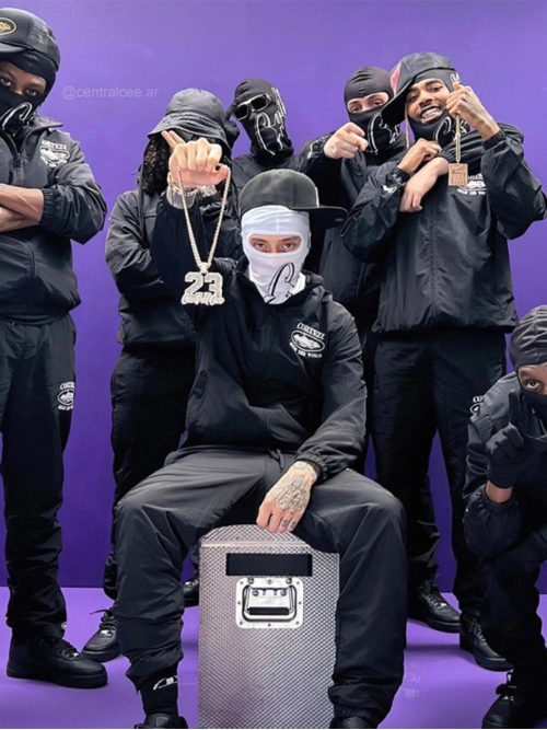 Corteiz CRTZ Rules The World Streetwear Windbreaker Jacket Black