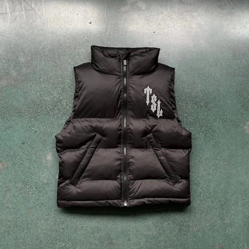 Trapstar Irongate Puffer Gilet Streetwear Vest Black