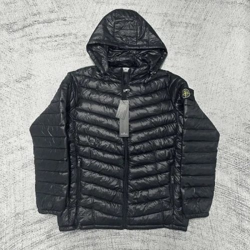 Stone Island Nylon Metal Lightweight Puffer Jacket Black