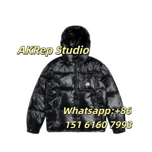 Moncler Gie Shiny Puffer Jacket Black