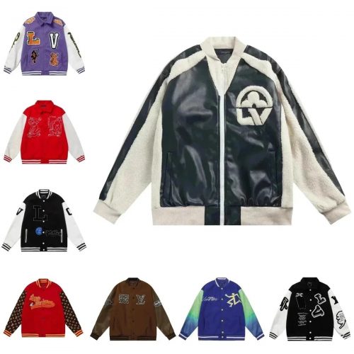 Louis Vuitton LV Varsity Jacket Streetwear Bomber Jacket Multicolor
