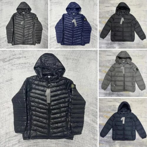 Stone Island Lightweight Down Jacket Puffer Black