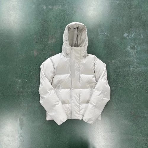 Design Puffer Minimalist Down Jacket White