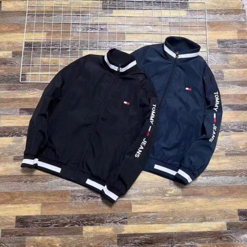 Tommy Hilfiger Tommy Jeans Track Jacket Casual Windbreaker Black and Navy