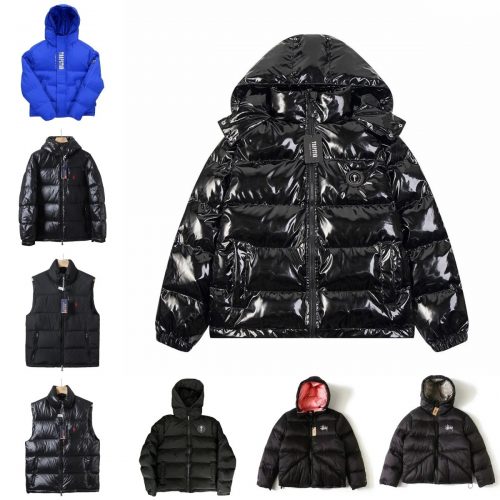 Trapstar Irongate Puffer Jacket Shiny Streetwear Down Jacket Black