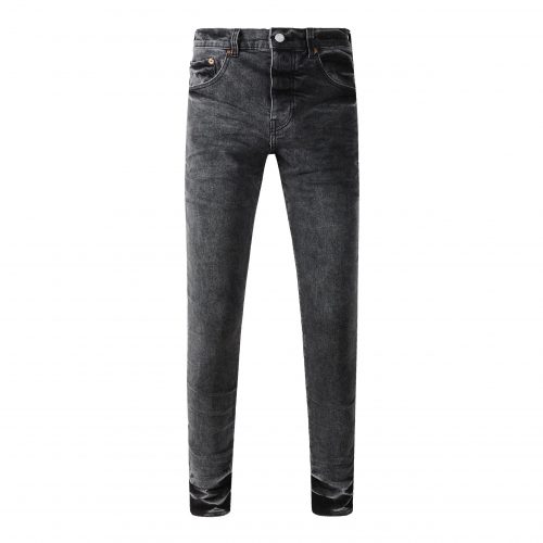 Purple Brand Black Denim Jeans Slim Fit Casual Pants Black