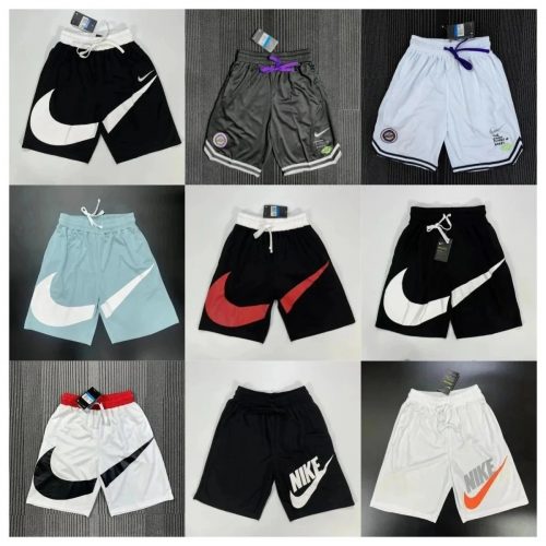 Nike Big Swoosh Basketball Shorts Athletic Mesh Shorts Multicolor