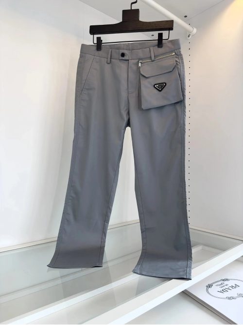 Prada Re-Nylon Cargo Pants Utility Trousers Gray