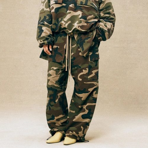 Fear of God FOG Camo Cargo Pants Streetwear Trousers Multicolor