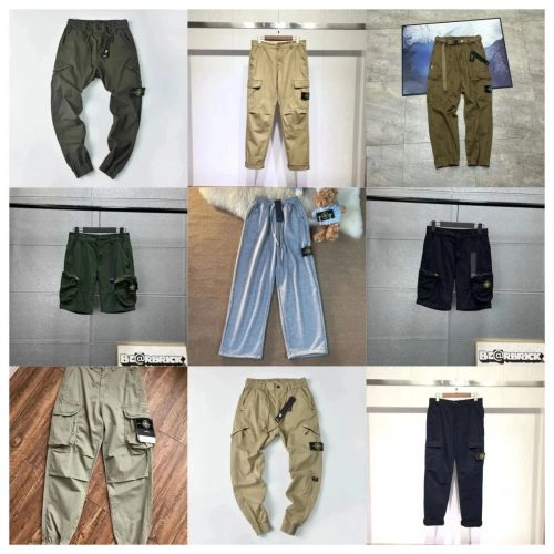 Stone Island Cargo Pants and Shorts Utility Streetwear Trousers Multicolor