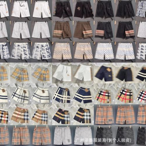 Burberry Check Print Casual Shorts Multicolor