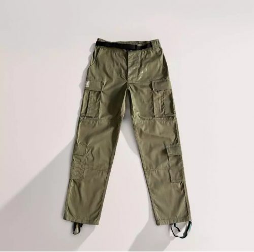 Design Cargo Pants Utility Streetwear Olive